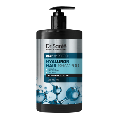 Hyaluron Hair. Nawadniający szampon do włosów z kwasem hialuronowym - 1000 ml