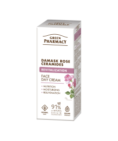 Róża damasceńska + Ceramidy krem do twarzy na dzień Green Pharmacy 50ml