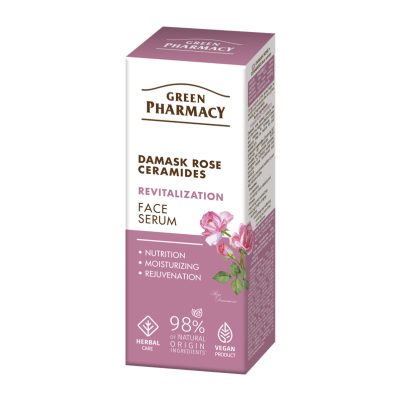 Róża damasceńska + Ceramidy serum do twarzy Green Pharmacy 30ml