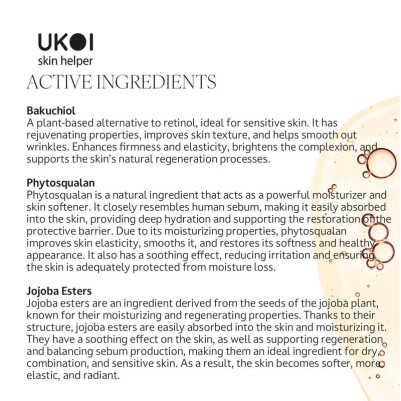 UKOI Serum Rewitalizujące z Bakuchiolem