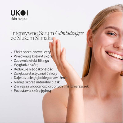 UKOI Intensywne Serum Odmładzające ze Śluzem Ślimaka