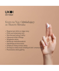 UKOI Krem na noc Odmładzający ze Śluzem Ślimaka