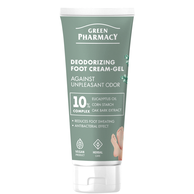 Dezodorujący krem-żel do stóp przeciw nieprzyjemnemu zapachowi Green Pharmacy 75ml