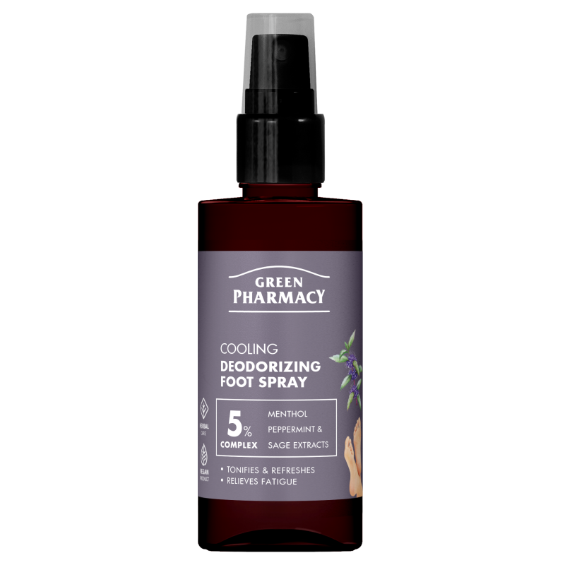 Chłodzący dezodorant do stóp w sprayu Green Pharmacy150ml