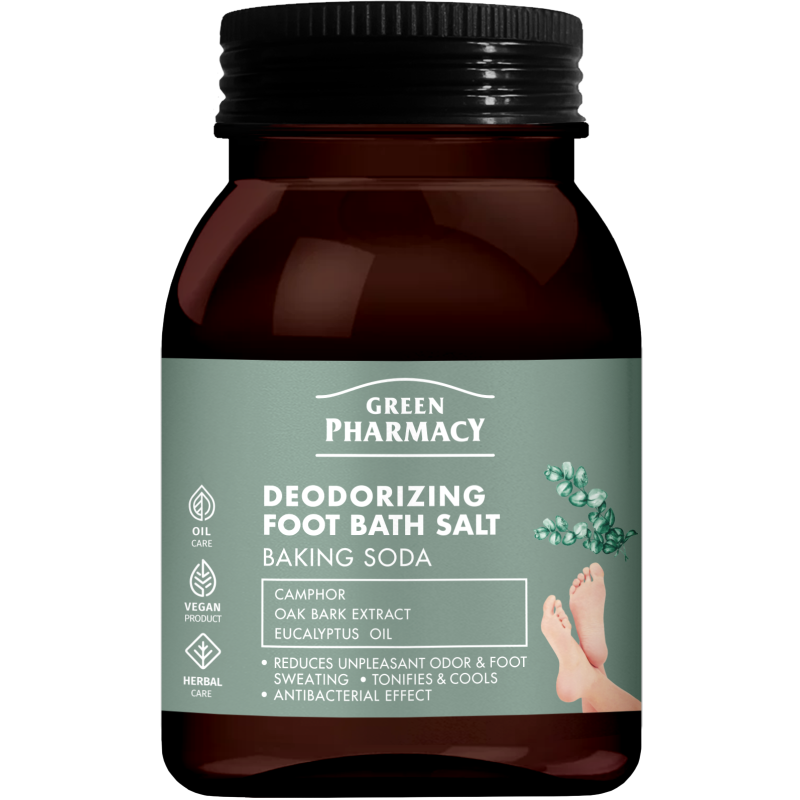 Dezodorująca sól do kąpieli stóp Green Pharmacy 400g