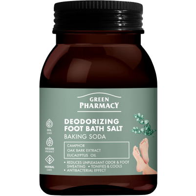 Dezodorująca sól do kąpieli stóp Green Pharmacy 400g