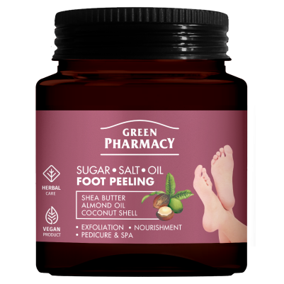 Cukrowo-solny olejowy peeling do stóp Green Pharmacy 300ml