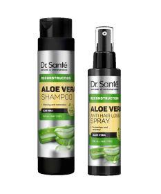 ZESTAW Aloe Vera. Odbudowa i przeciw wypadaniu włosów Dr. Sante