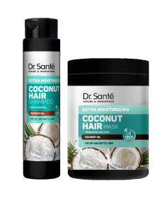 ZESTAW Coconut Hair Szampon i Maska Dr. Sante