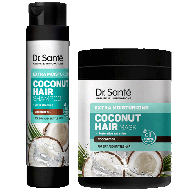 ZESTAW Coconut Hair Szampon i Maska Dr. Sante