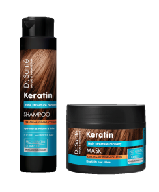 ZESTAW Keratin Szampon i Maska Dr. Sante