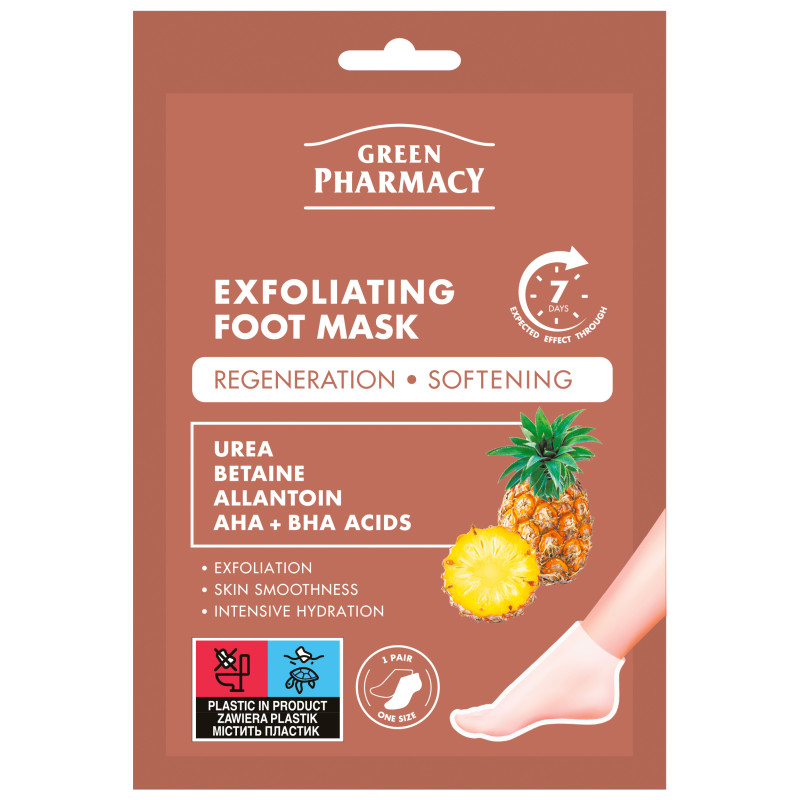 Maska złuszczająca do stóp Green Pharmacy 2*20ml
