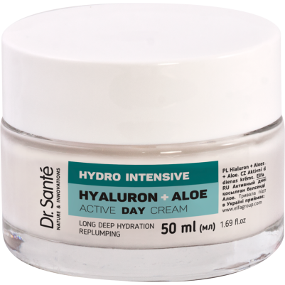 HYDRO INTENSIVE Hialuron + Aloes Aktywny krem na dzień Dr Sante 50 ml