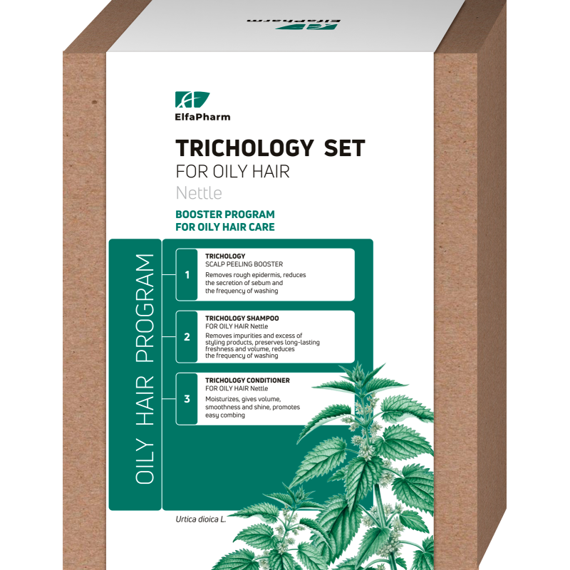 Zestaw Oily Hair Trychologiczny peeling, szampon i odżywka