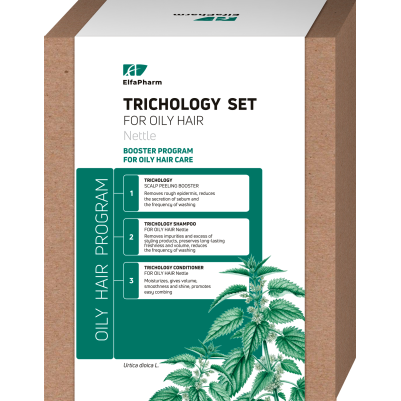 Zestaw Oily Hair Trychologiczny peeling, szampon i odżywka