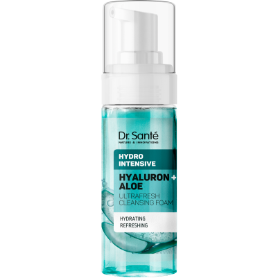HYDRO INTENSIVE Hialuron + Aloes Ultra- świeża pianka oczyszczająca Dr.Sante 150 ml