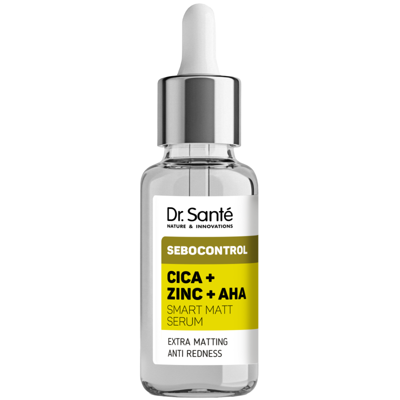 SEBOCONTROL Cica + Cynk + AHA Inteligentne serum matujące Dr.Sante 30 ml