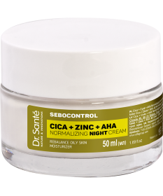 SEBOCONTROL Cica + Cynk + AHA Normalizujący krem na noc Dr.Sante 50 ml