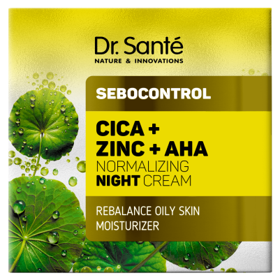 SEBOCONTROL Cica + Cynk + AHA Normalizujący krem na noc Dr.Sante 50 ml