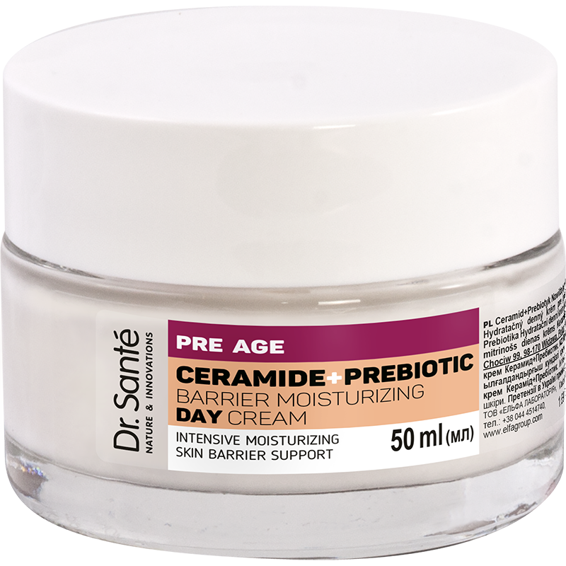 PRE AGE Ceramid + Prebiotyk Nawilżający krem na dzień Dr.Sante 50ml