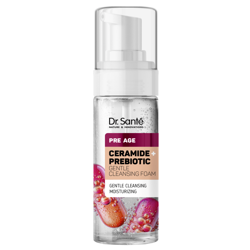 PRE AGE Ceramid + Prebiotyk Delikatna Pianka oczyszczająca Dr.Sante 150ml