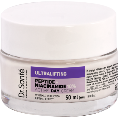 ULTRALIFTING Peptyd + Niacynamid Aktywny krem na dzień Dr.Sante 50 ml