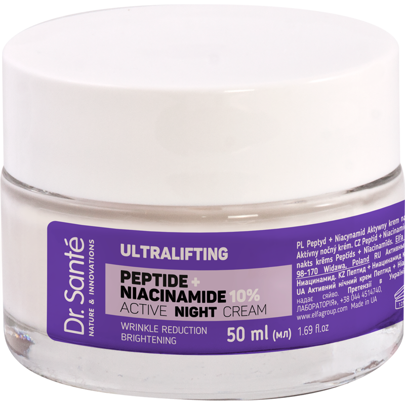 Dr.Santé ULTRALIFTING Peptyd + Niacynamid Aktywny krem na noc Dr.Sante 50 ml