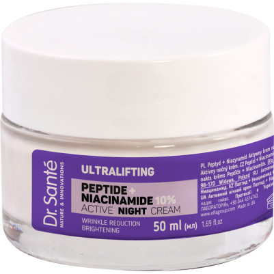 Dr.Santé ULTRALIFTING Peptyd + Niacynamid Aktywny krem na noc Dr.Sante 50 ml