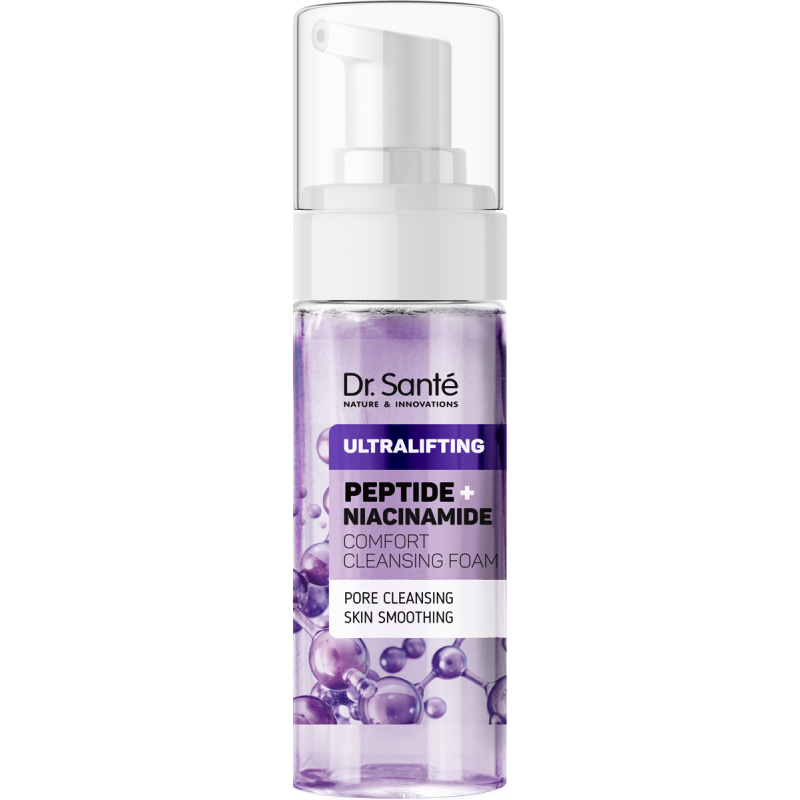 ULTRALIFTING Peptyd + Niacynamid Komfortowa pianka oczyszczająca Dr.Sante 150ml