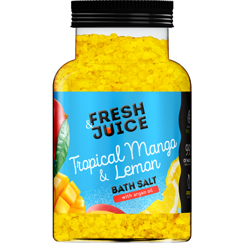 Sól do kąpieli Tropical Mango & Lemon Fresh Juice 700g