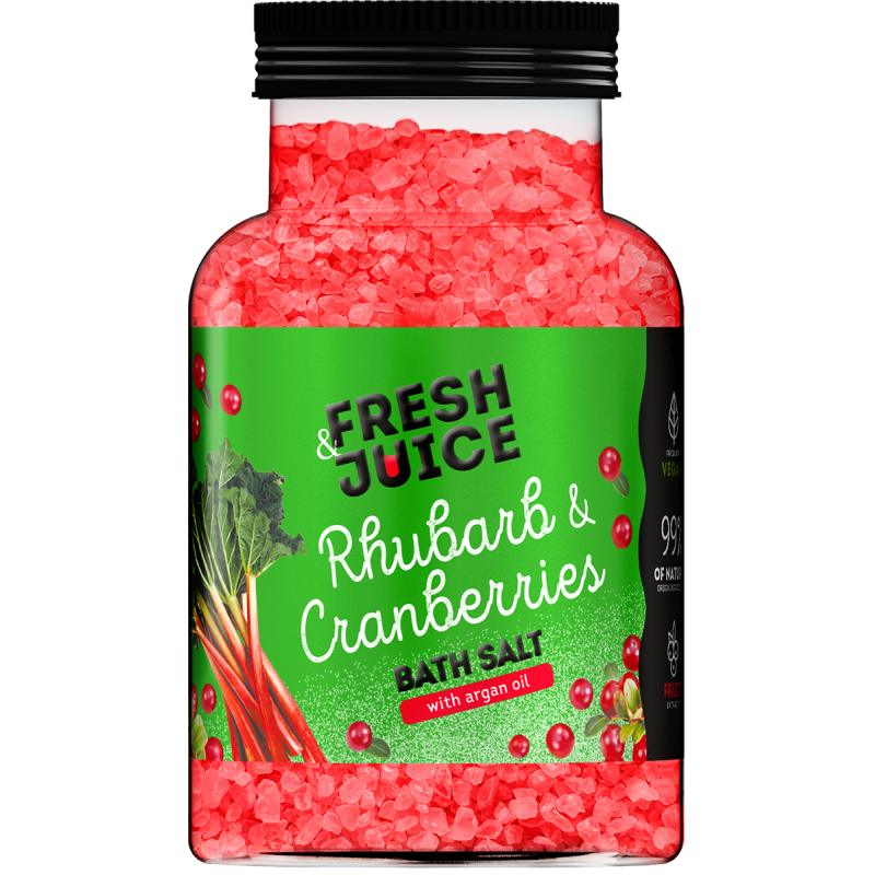 Sól do kąpieli Rhubarb & Cranberries Fresh Juice 700g