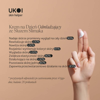 UKOI Krem na Dzień Odmładzający ze Śluzem Ślimaka