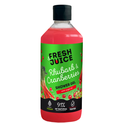 Żel pod prysznic Rhubarb & Cranberries Fresh Juice 473ml