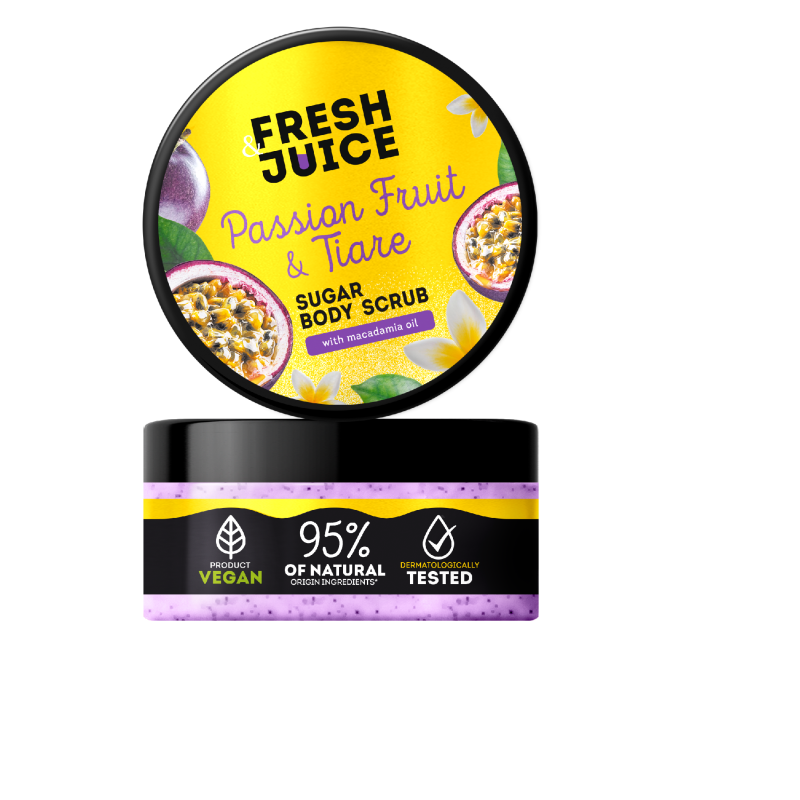 Peeling cukrowy do ciała Passion Fruit & Tiare Fresh Juice 200ml
