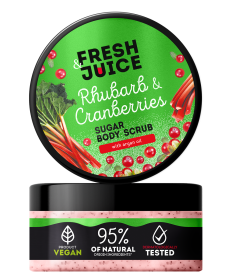 Peeling cukrowy do ciała Rhubarb & Cranberries Fresh Juice 200ml