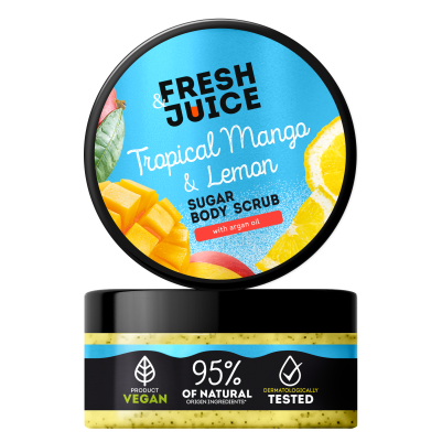 Peeling cukrowy do ciała Tropical Mango & Lemon Fresh Juice 200ml
