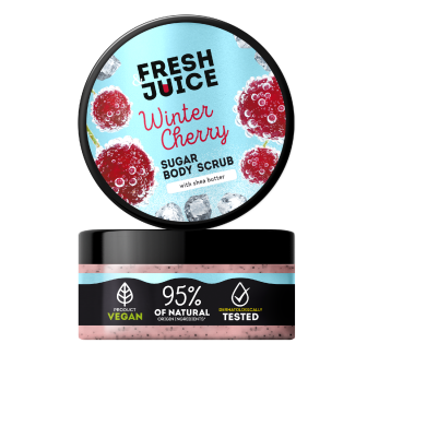 Peeling cukrowy do ciała Winter Cherry Fresh Juice 200ml