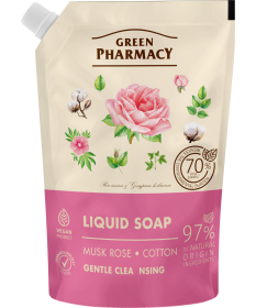Mydło w płynie róża piżmowa i bawełna 460ml Green Pharmacy