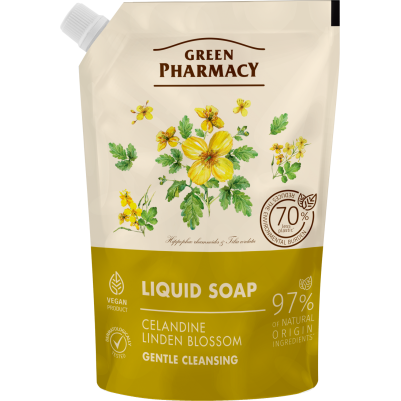Mydło w płynie jaskółcze ziele i lipa 460ml Green Pharmacy