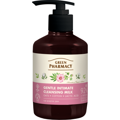 Delikatne mleczko do higieny intymnej Owies i bawełna Green Pharmacy 370ml