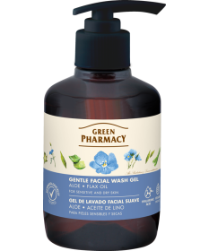 Delikatny żel do mycia twarzy aloes i olej lniany Green Pharmacy 270ml