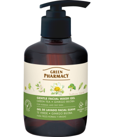 Delikatny żel do mycia twarzy zielona herbata i ginkgo biloba Green Pharmacy 270ml