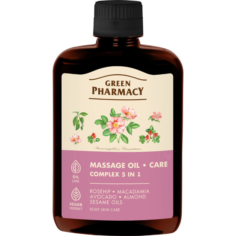 Olejek do pielęgnacji i masażu kompleksowy 5 w 1 Green Pharmacy 200ml