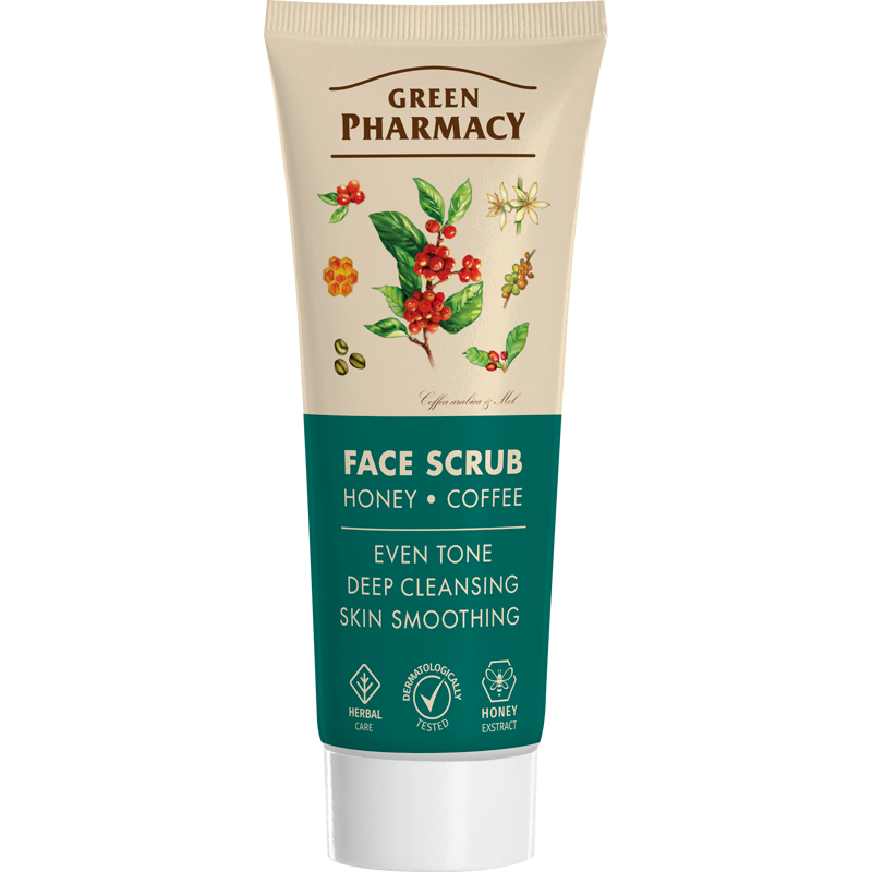 Miodowo-kawowy peeling do twarzy Green Pharmacy 75ml
