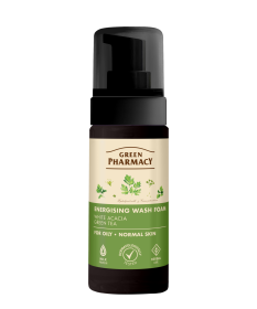 Pianka energetyczna do mycia skóry tłustej i normalnej Green Pharmacy 150ml