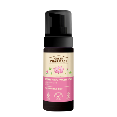 Pianka odświeżająca do mycia skóry wrażliwej Green Pharmacy 150ml