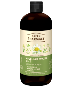 Woda micelarna 3 w 1 zielona herbata i aloes Green Pharmacy 500ml