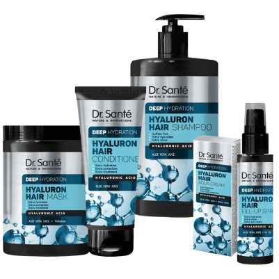 ZESTAW na suche i zniszczone włosy HYALURON HAIR Deep hydration Dr. Sante