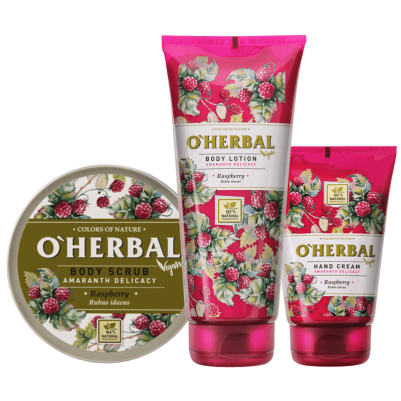 ZESTAW rozpieszczający skórę i zmysły Amaranth Delicacy O'herbal