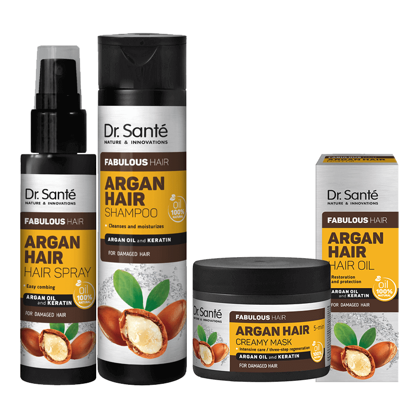 ZESTAW do włosów zniszczonych Argan Hair Dr. Sante